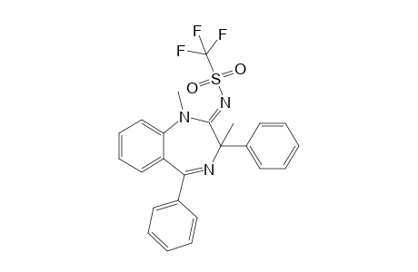 (NZ)-N-(1,3-dimethyl-3,5-diphenyl-1,4-benzodiazepin-2-ylidene)-1,1,1-trifluoro-methanesulfonamide