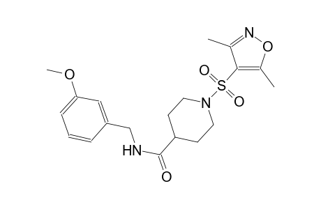 1-[(3,5-dimethyl-4-isoxazolyl)sulfonyl]-N-(3-methoxybenzyl)-4-piperidinecarboxamide