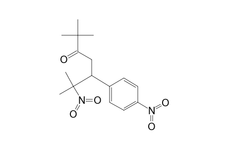 3-Heptanone, 2,2,6-trimethyl-6-nitro-5-(4-nitrophenyl)-