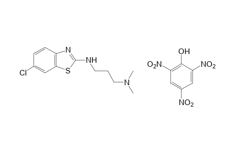 6-chloro-2-(3-dimethylaminopropylamino)benzothiazole, picrate