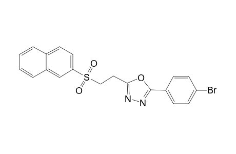 2-(4-Bromophenyl)-5-[2-(2-naphthylsulfonyl)ethyl]-1,3,4-oxadiazole