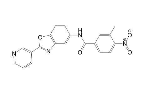 3-methyl-4-nitro-N-[2-(3-pyridinyl)-1,3-benzoxazol-5-yl]benzamide