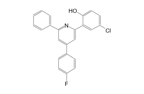 4-chloro-2-[4-(4-fluorophenyl)-6-phenyl-2-pyridinyl]phenol