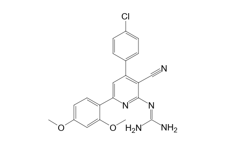 2-[4-(4-chlorophenyl)-3-cyano-6-(2,4-dimethoxyphenyl)-2-pyridinyl]guanidine