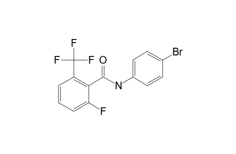 2-Fluoro-6-trifluoromethylbenzamide, N-(4-bromophenyl)-