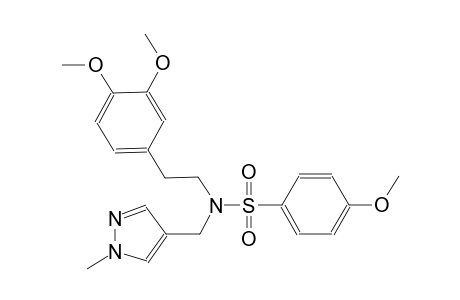 benzenesulfonamide, N-[2-(3,4-dimethoxyphenyl)ethyl]-4-methoxy-N-[(1-methyl-1H-pyrazol-4-yl)methyl]-