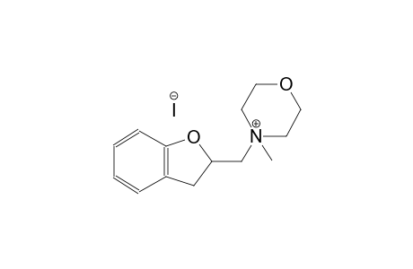 4-(2,3-dihydro-1-benzofuran-2-ylmethyl)-4-methylmorpholin-4-ium iodide