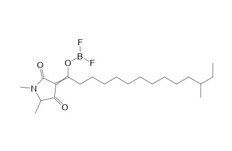 3-[1-(Difluoroboryloxy)-12-methyltetradecylidene]-1,5-dimethylpyrrolidine-2,4-dione