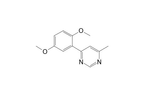 4-(2,5-dimethoxyphenyl)-6-methylpyrimidine