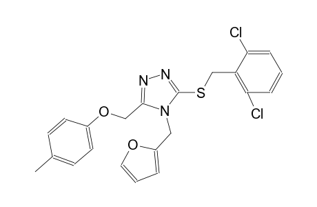 3-[(2,6-dichlorobenzyl)sulfanyl]-4-(2-furylmethyl)-5-[(4-methylphenoxy)methyl]-4H-1,2,4-triazole