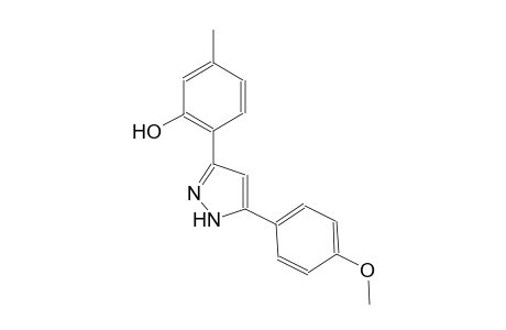 2-[5-(4-methoxyphenyl)-1H-pyrazol-3-yl]-5-methylphenol