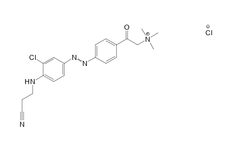 (p-Aminobenzoylmethyl)trimethylammoniumchloride->3-(2-Chloranilino)propionitrile