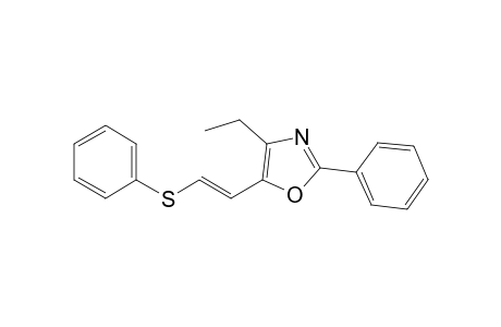 2-(Phenyl)-4-ethyl-5-[2-(phenylthio)vinyl]-1,3-oxazole