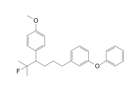 1-[5-fluoranyl-4-(4-methoxyphenyl)-5-methyl-hexyl]-3-phenoxy-benzene