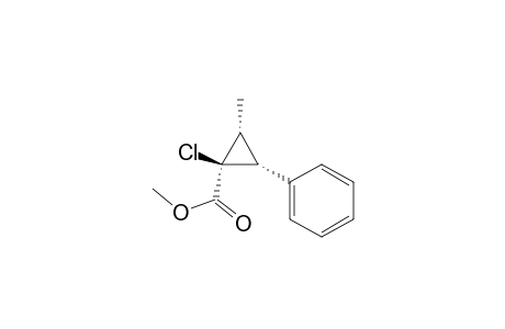 Cyclopropanecarboxylic acid, 1-chloro-2-methyl-3-phenyl-, methyl ester, (1.alpha.,2.alpha.,3.alpha.)-