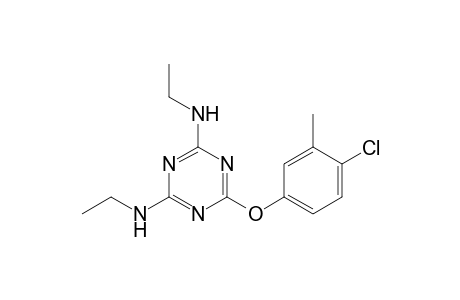 2-(4-Chloro-m-toloxy)-4,6-bis-(ethylamino)-S-triazine