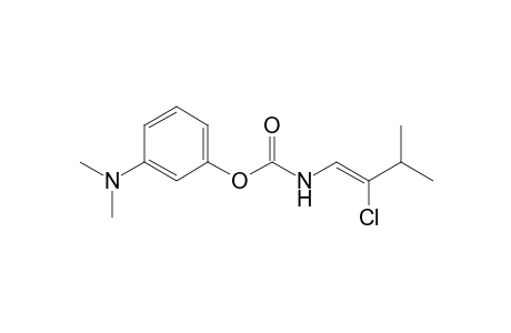 Carbamic acid, (2-chloro-3-methyl-1-butenyl)-, 3-(dimethylamino)phenyl ester