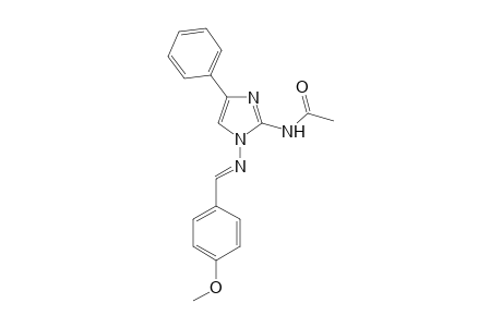 N-({1'-[(p-Methoxyphenyl)methylene]amino}-4-phenyl-1H-imidazol-2'-yl}-acetamide