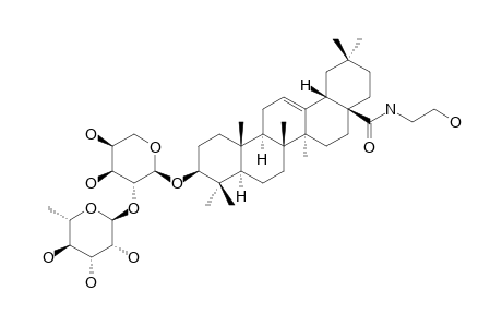 N-(2-HYDROXYETHYL)-OLEANOLIC-AMIDE-3-O-ALPHA-L-RHAMNOPYRANOSYL-(1->2)-ALPHA-L-ARABINOPYRANOSIDE