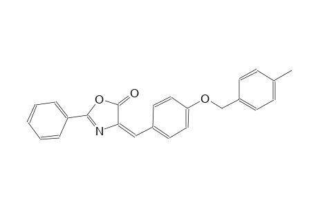 5(4H)-oxazolone, 4-[[4-[(4-methylphenyl)methoxy]phenyl]methylene]-2-phenyl-, (4E)-