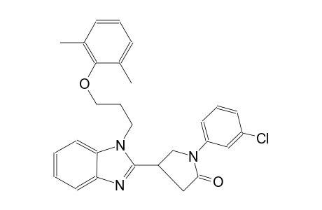2-pyrrolidinone, 1-(3-chlorophenyl)-4-[1-[3-(2,6-dimethylphenoxy)propyl]-1H-benzimidazol-2-yl]-