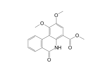 Methyl 1,2-Dimethoxy-5,6-dihydrophenanthridin-6-one-4-carboxylate