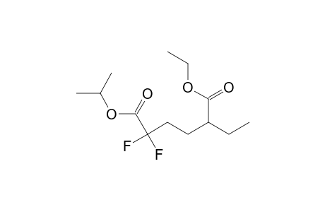 Isopropyl 2,2-Difluoro-6-methyl-5-carbethoxyhexanoate