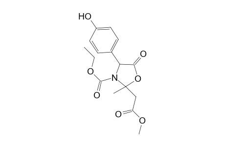 3-Ethoxycarbonyl-2-methyl-2-(methoxycarbonyl)methylene-4(R)-(p-hydroxyphenyl)-1,3-oxazolidin-5-one