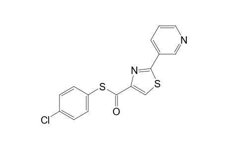 2-(3-pyridyl)-4-thiazolecarboxylic acid, S-(p-chlorophenyl)ester
