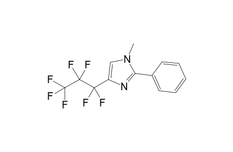 4-Heptafluoropropyl-1-methyl-2-phenylimidazole