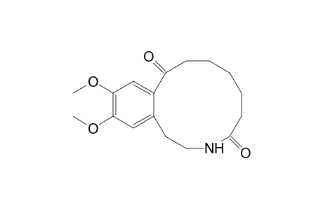 3-Benzazacyclododecine-4,10(1H,5H)-dione, 2,3,6,7,8,9-hexahydro-12,13-dimethoxy-