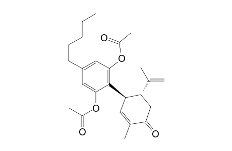 2-Cyclohexen-1-one, 4-[2,6-bis(acetyloxy)-4-pentylphenyl]-2-methyl-5-(1-methylethenyl)-, (4R-trans)-