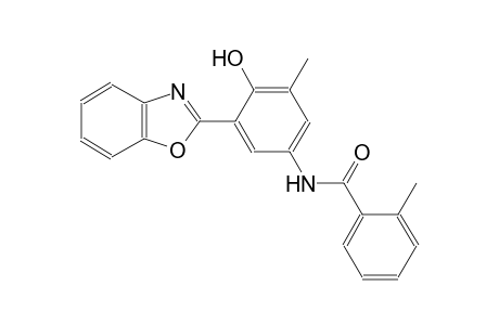 N-[3-(1,3-benzoxazol-2-yl)-4-hydroxy-5-methylphenyl]-2-methylbenzamide