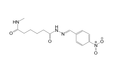 N-methyl-6-[(2E)-2-(4-nitrobenzylidene)hydrazino]-6-oxohexanamide