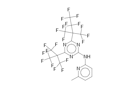 2-[(6-Methyl-2-pyridyl)amino]-4-[2,2,3,3,3-pentafluoro-1,1-bis(trifluoromethyl)propyl]-6-[2,2,2-trifluoro-1,1-bis(trifluoromethyl)ethyl]-1,3,5-triazine