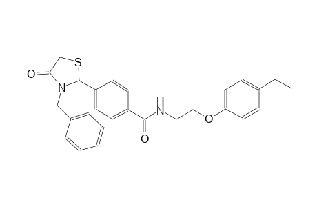 benzamide, N-[2-(4-ethylphenoxy)ethyl]-4-[4-oxo-3-(phenylmethyl)-2-thiazolidinyl]-