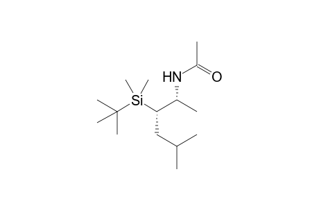 (2R,3S)-N-(3-tert-Butyldimethylsilyl-5-methylhex-2-yl)acetamide