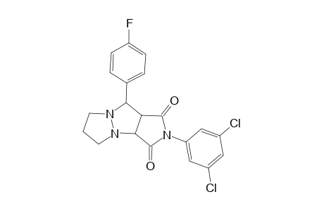 5H-Pyrazolo[1,2-a]pyrrolo[3,4-c]pyrazole-1,3(2H,3aH)-dione, 2-(3,5-dichlorophenyl)-9-(4-fluorophenyl)tetrahydro-