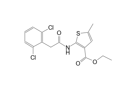 ethyl 2-{[(2,6-dichlorophenyl)acetyl]amino}-5-methyl-3-thiophenecarboxylate