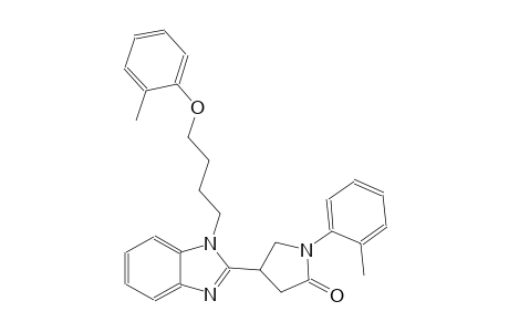 2-Pyrrolidinone, 4-[1-[4-(2-methylphenoxy)butyl]-1H-1,3-benzimidazol-2-yl]-1-(2-methylphenyl)-