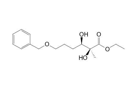 (2S,3R)-2,3-dihydroxy-2-methyl-6-phenylmethoxyhexanoic acid ethyl ester