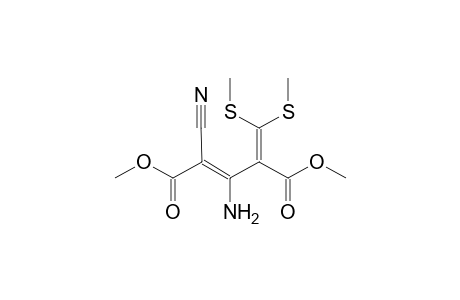 (Z)-3-amino-4-[bis(methylthio)methylene]-2-cyano-pent-2-enedioic acid dimethyl ester