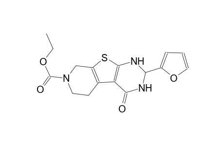 ethyl 2-(2-furyl)-4-oxo-1,3,4,5,6,8-hexahydropyrido[4',3':4,5]thieno[2,3-d]pyrimidine-7(2H)-carboxylate