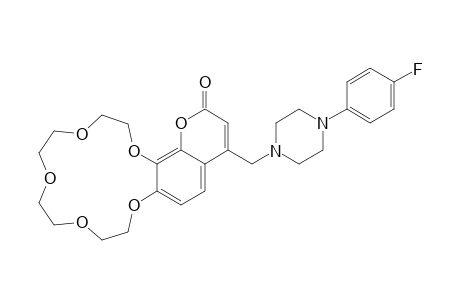 20-(4-(4-Fluoro-phenyl)-piperazin-1-ylmethyl)-2,5,8,11,14,17-hexaoxa-tricyclo(13.8.0.0(16,21))tricosa-1(23),15,19,21-tetraen-18-one