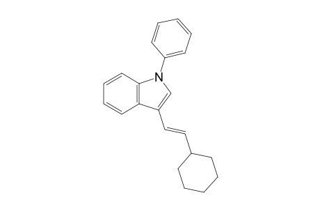 3-[(E)-2-cyclohexylethenyl]-1-phenyl-indole