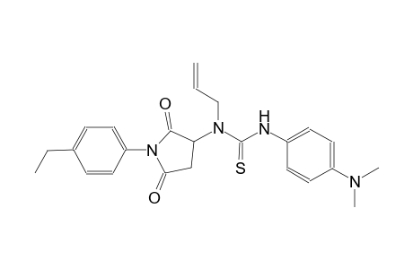 N-allyl-N'-[4-(dimethylamino)phenyl]-N-[1-(4-ethylphenyl)-2,5-dioxo-3-pyrrolidinyl]thiourea