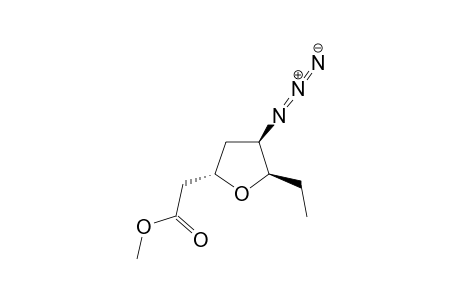 Methyl (2'SR,4'SR,5'SR)-(4'-azido-5'-ethyltetrahydrofuran-2'-yl)acetate