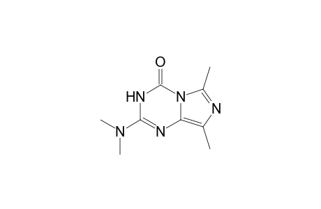 2-(Dimethylamino)-6,8-dimethylimidazo[1,5-a]-1,3,5-triazin-4(3H)-one