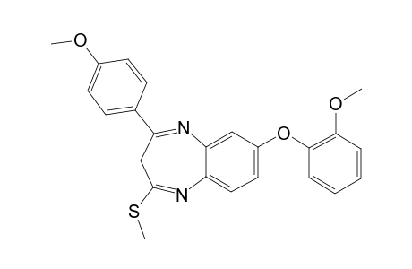 7-(ORTHO-METHOXYPHENOXY)-4-(PARA-METHOXYPHENYL)-2-METHYLTHIO-3H-[1,5]-BENZODIAZEPINE
