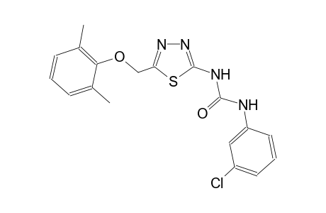N-(3-chlorophenyl)-N'-{5-[(2,6-dimethylphenoxy)methyl]-1,3,4-thiadiazol-2-yl}urea